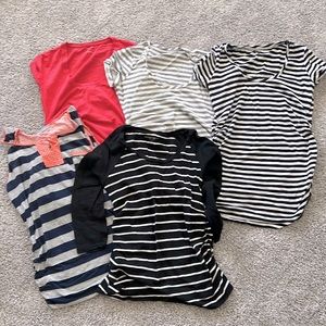 Lot of five maternity shirts sizes XS-S